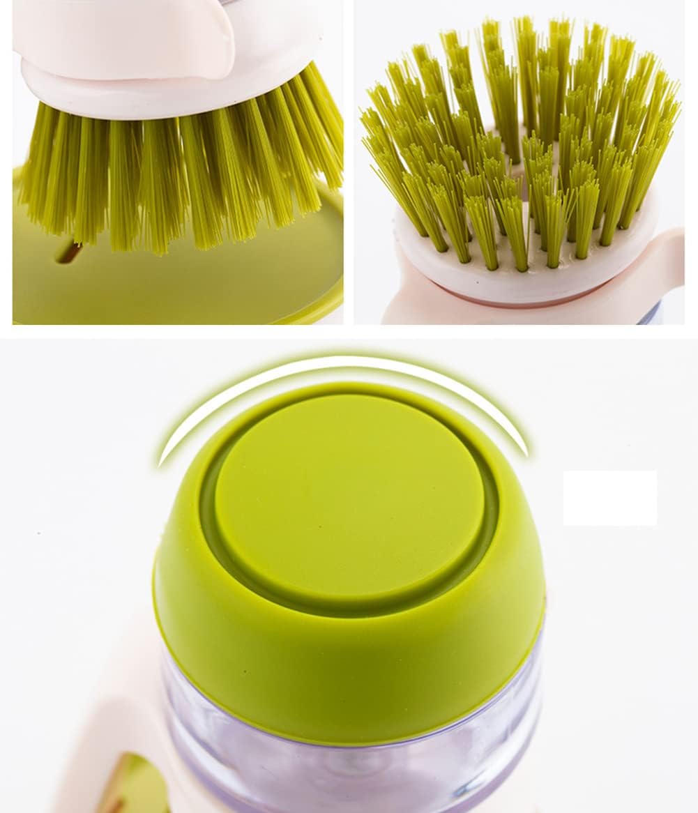 Cepillo Limpiador Con Dispenser de jabon